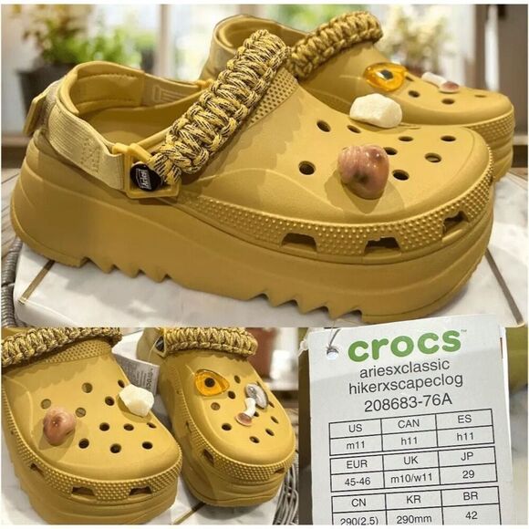 🔥 ARIES X CROCS CLASSIC HIKER XSCAPE CLOG Size Men 11 Women 13 - Picture 1 of 16
